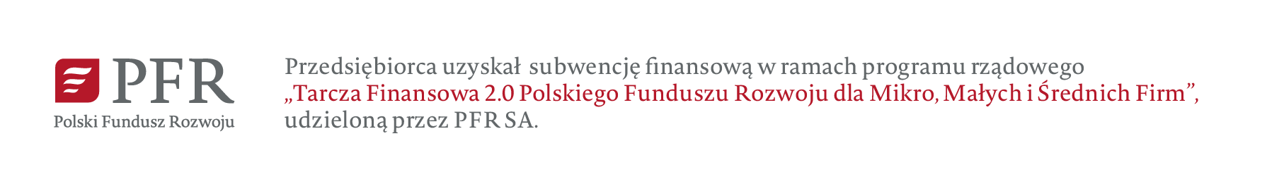 PFR Tarcza finansowa 2.0